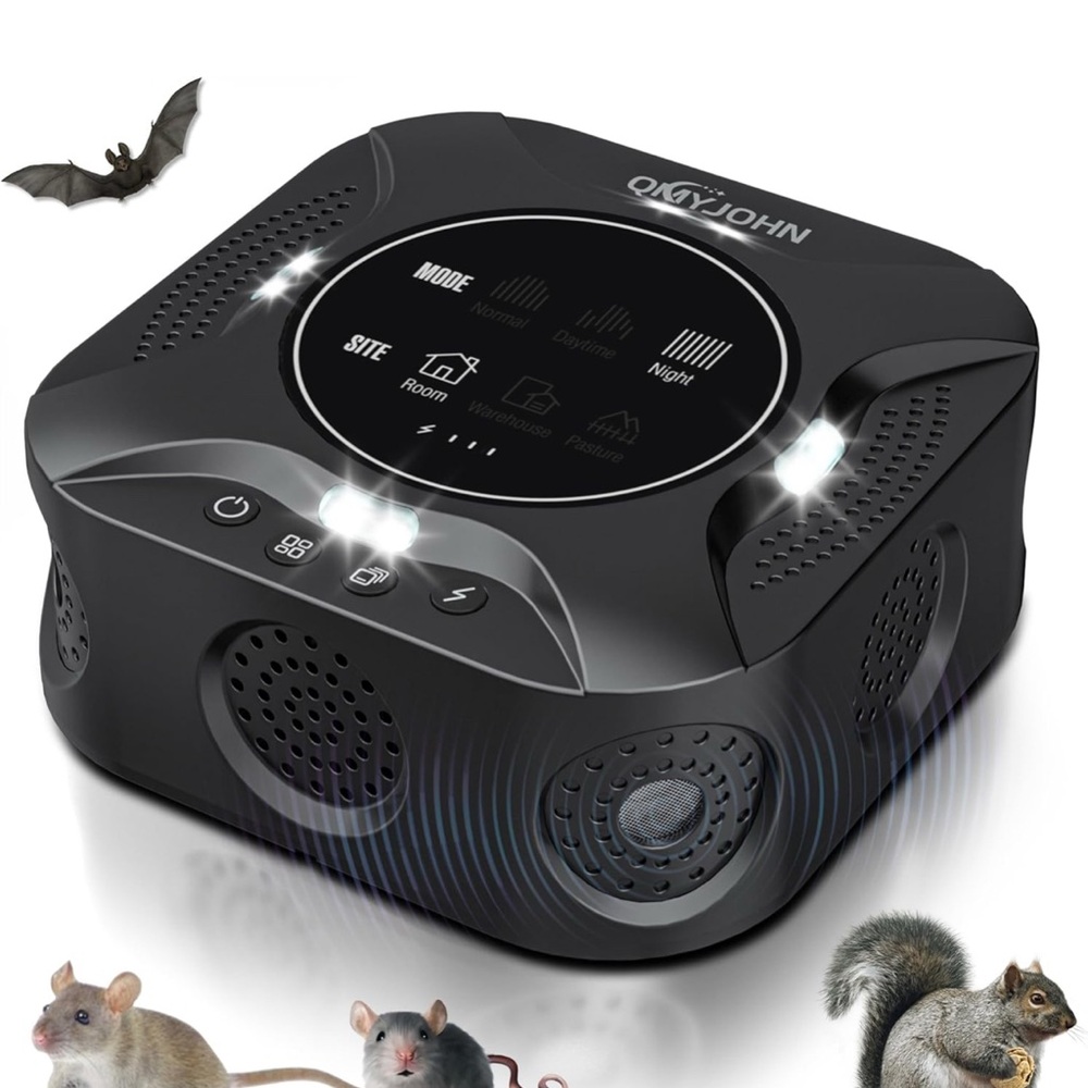 Black Ultrasonic Pest Repeller